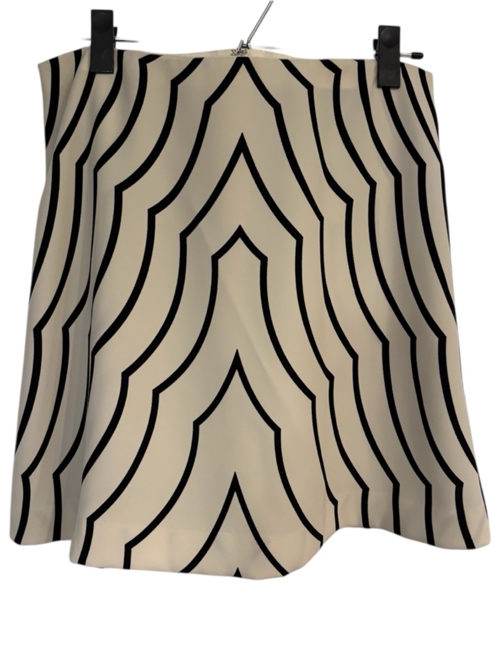 🔴 Marc by Marc Jacobs Radio Waves Mini Skirt Agave Nectar Multi Black White 6